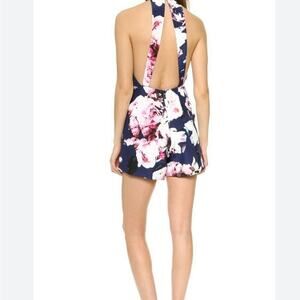 Revolve FINDERS KEEPERS Illuminati Floral Print Playsuit Romper Size Medium